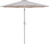 Fiji - Aluminum Patio Umbrella With Round Black And White Base