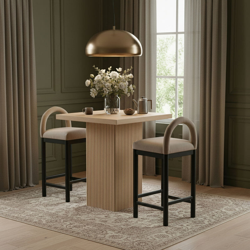 Belinda - Oak Veneer And Solid Wood Table