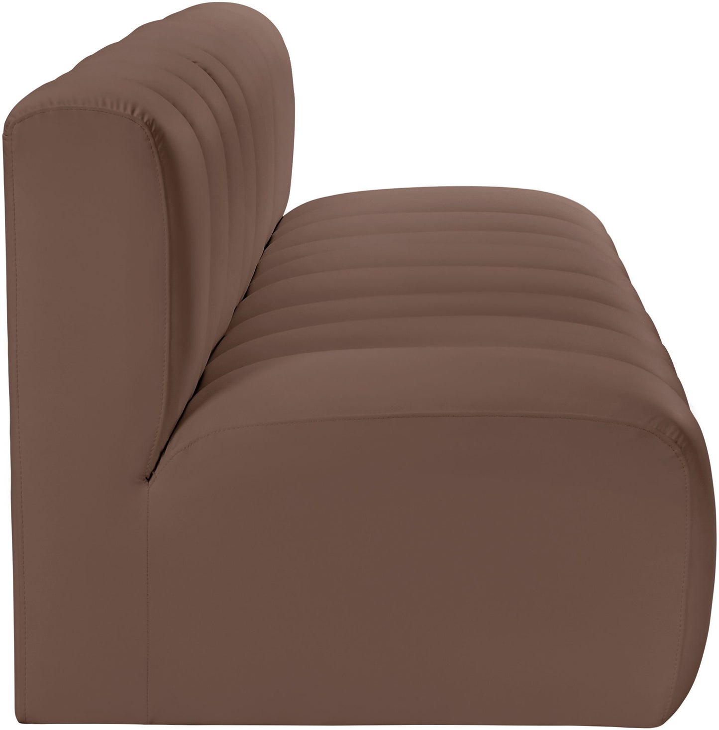 Arc - Faux Leather 3 Seats Modular Sofa