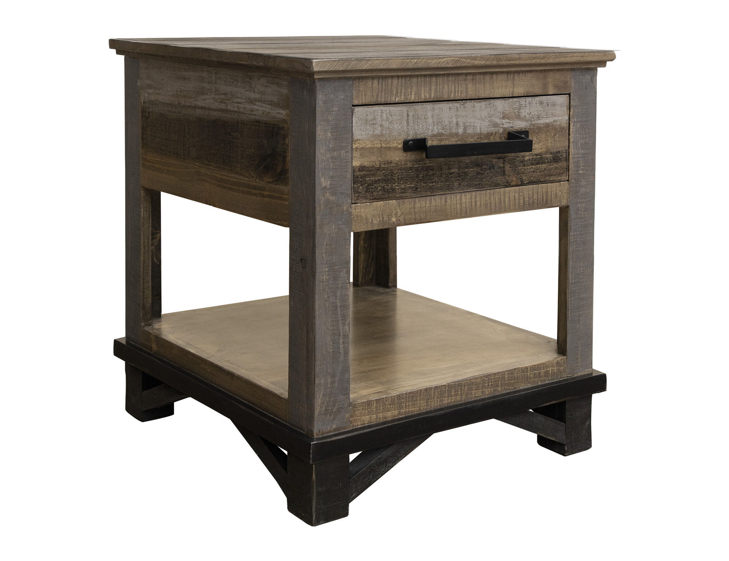 Loft Brown - End Table - Two Tone Gray / Brown