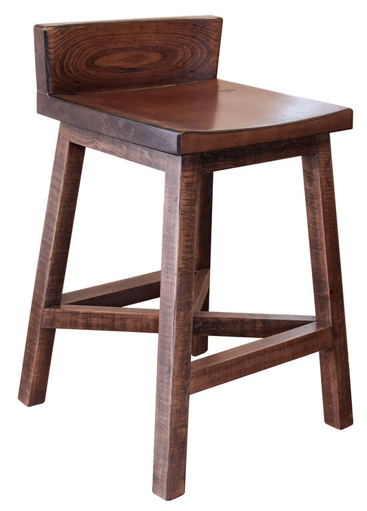 Pueblo - Wooden Seat & Base Stool (Set of 2)