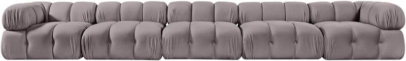 Orin - Fabric Velvet 5 Piece Modular Sofa