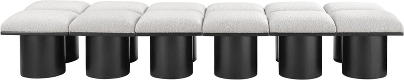 Pavilion - 12 Piece Modular Bench With Black Base