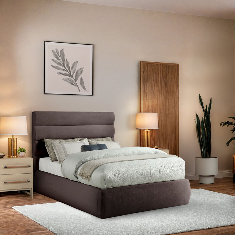 Adam - Linen Fabric Bed With 52" Headboard