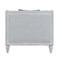 Katia - Chair - Light Gray Linen & Weathered White Finish