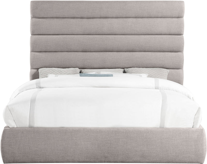 Adam - Linen Fabric Bed With 70.5" Headboard