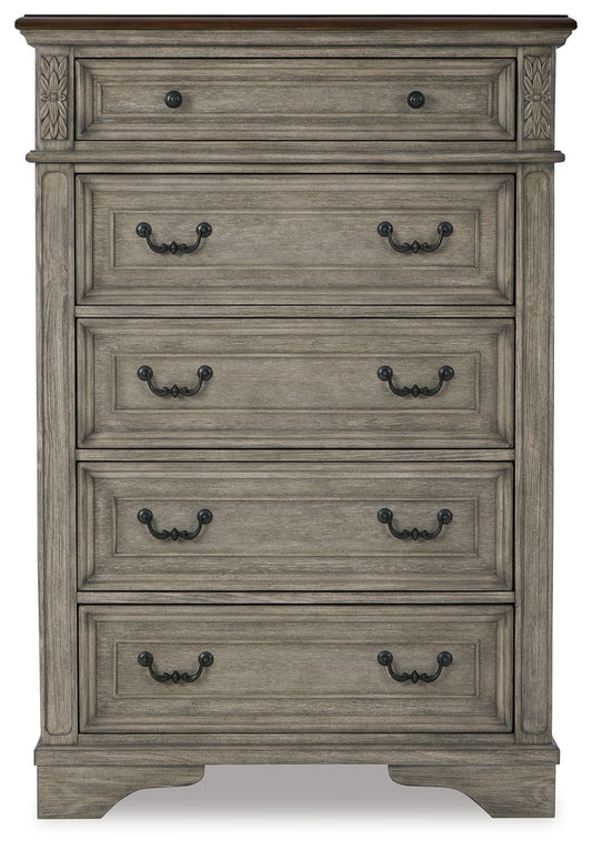 Lodenbay - Antique Gray - Five Drawer Chest