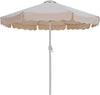 Amalfi - Aluminum Patio Umbrella - White Base / White Pole