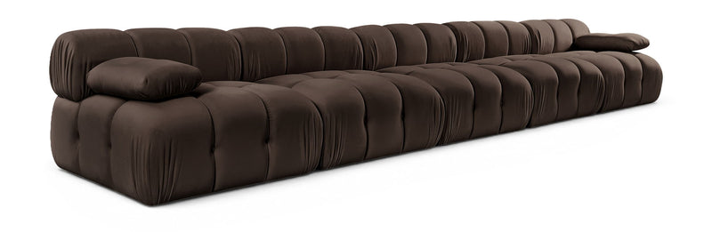 Orin - Velvet 5 Piece Modular Armless Sofa