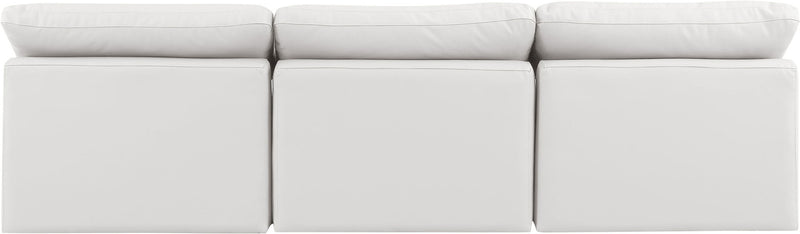 Indulge - Faux Leather 3 Seat Modular Armless Sofa
