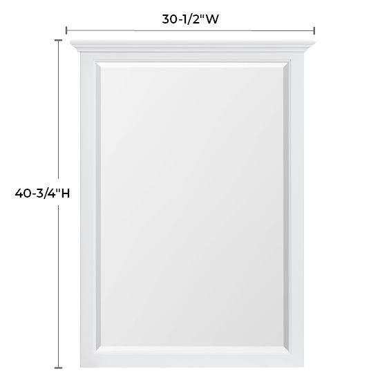McKenzie - Beveled Mirror - Snowbound