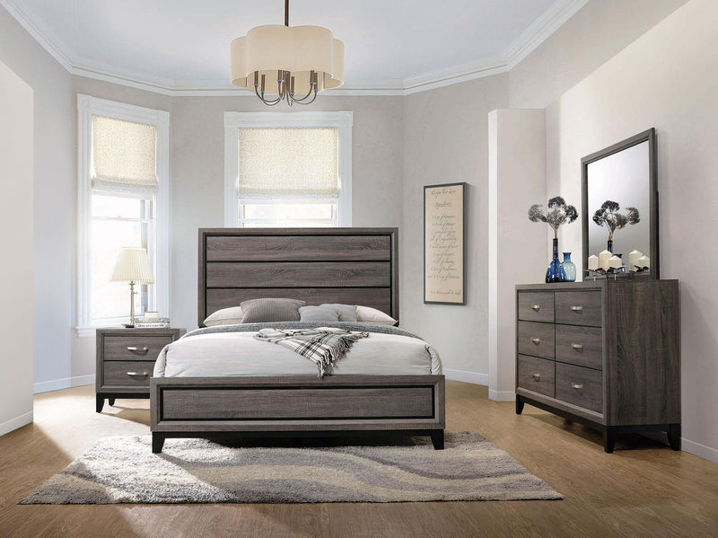 Watson Four-piece California King Bedroom Set Grey Oak