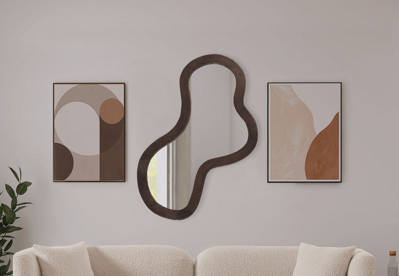 Oblique - Mirror - Wood
