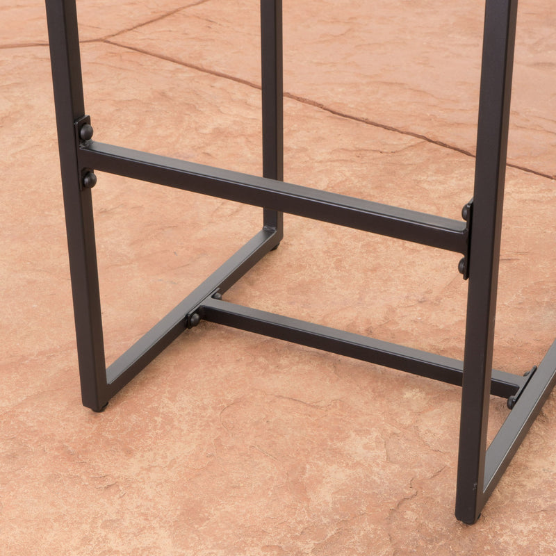 Outdoor Barstool With Hand Crafted Details (Set of 2)