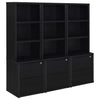 Westpark - 3 Piece Wall Unit Bookcase Set With USB