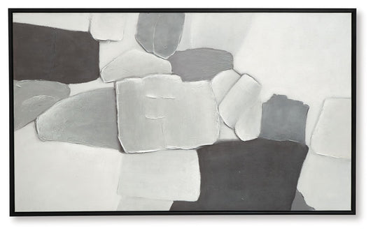 Adilson - White / Gray / Black - Wall Art