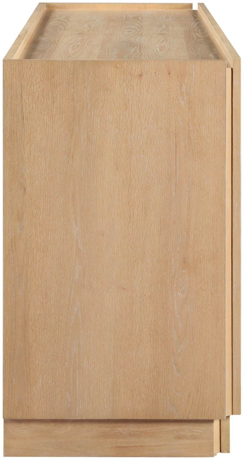 Everson - Oak Veneer And Solid Wood Sideboard/Buffet - Natural