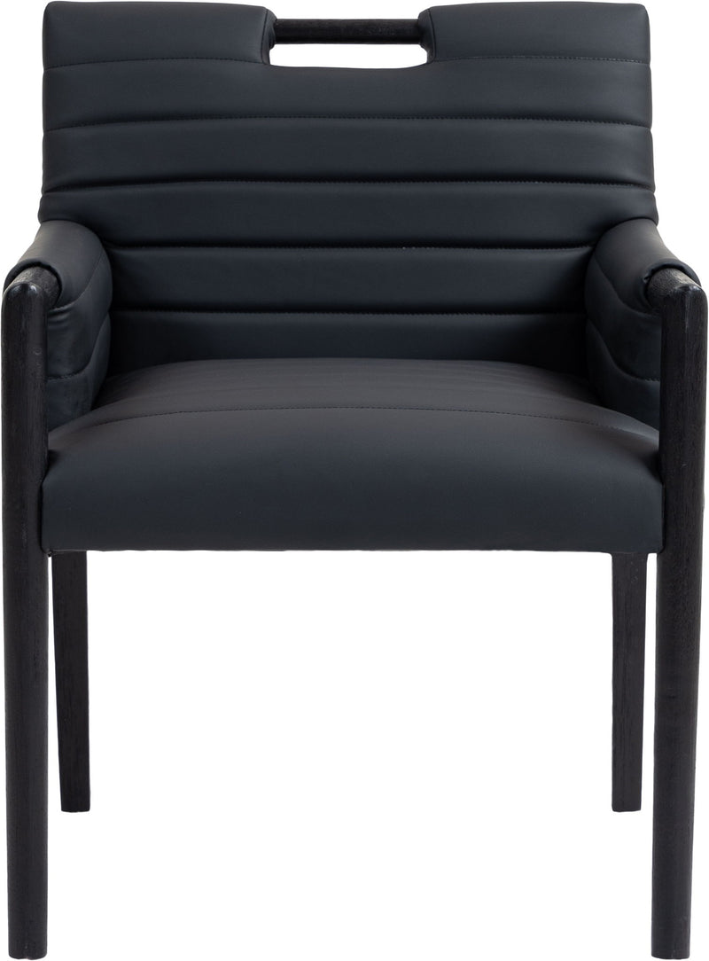Aimee - Dining Arm Chair - Black Legs