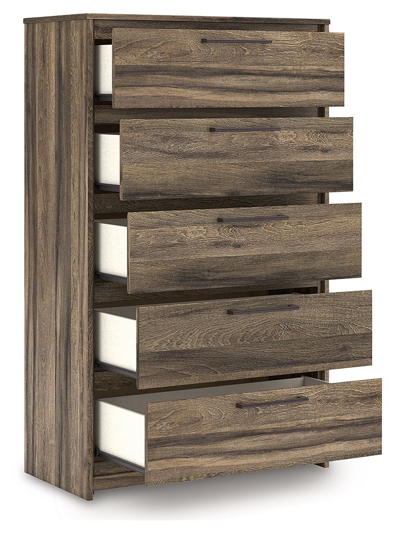 Elbrim - Brown - Five Drawer Chest