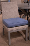 Half Moon Beach - Side Chair With Cushion (Set of 2) - Blue / Gray