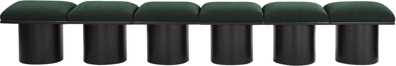 Pavilion - 6 Piece Modular Bench With Black Base