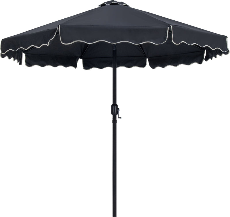Amalfi - Aluminum Patio Umbrella - White Base / Black Pole