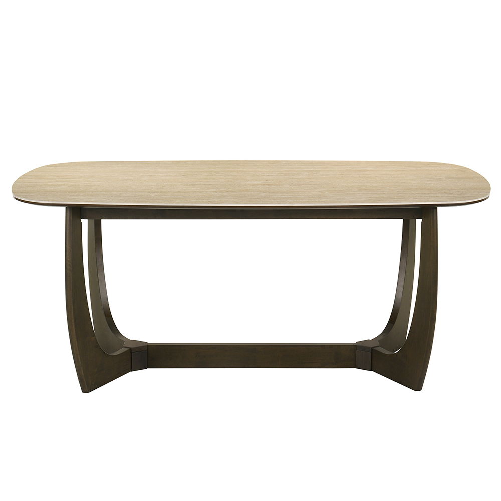 Davita - Dining Table With Ceramic Top - Walnut