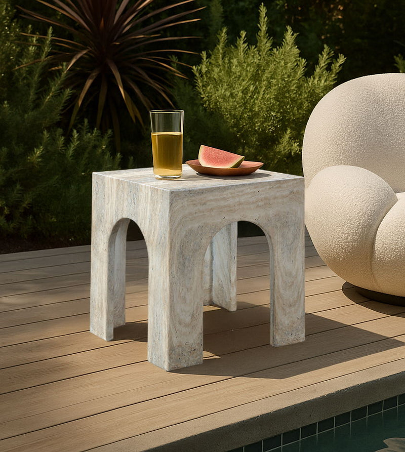 Renza - Concrete And Fiberglass Indoor / Outdoor Table