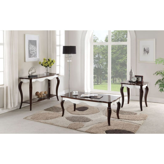 Mathias - Coffee Table - White & Walnut