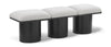 Pavilion - 3 Piece Modular Bench With Black Base