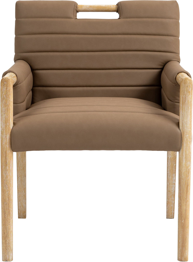 Aimee - Dining Arm Chair - Light Brown Legs