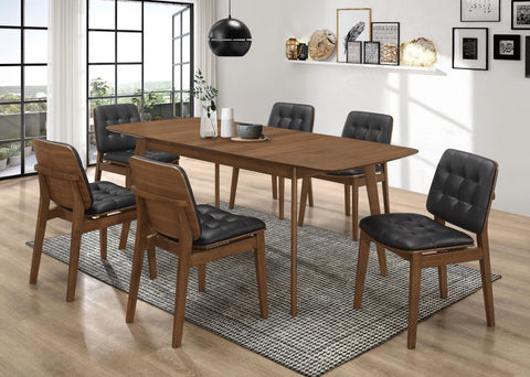 Dark Brown / 7 Pc. Table, 6 Chairs