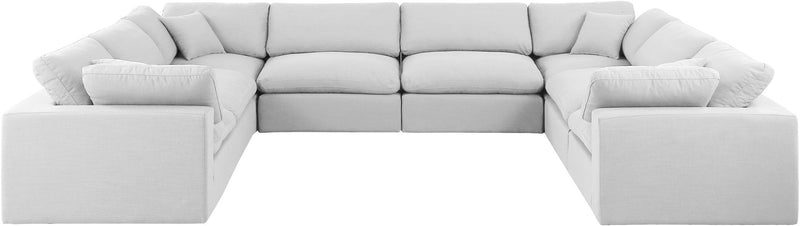 Comfy - 8 Piece Linen Modular Sectional