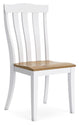 Ashbryn - White / Natural - Dining Room Side Chair (Set of 2)