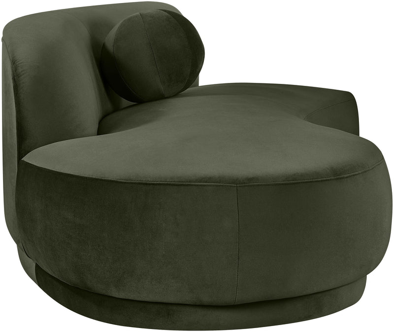 Avra - 86" Velvet Performance Fabric Upholstered Sofa