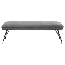 Dodson - Fabric Upholstered Dining Bench - Gray