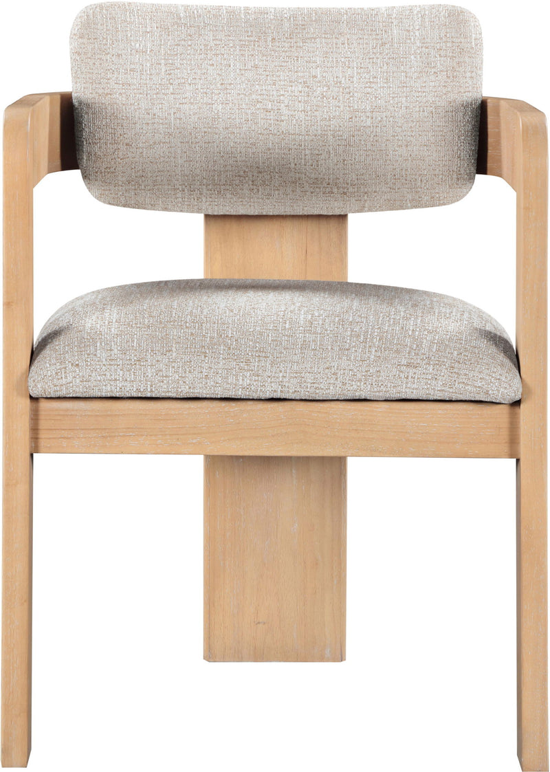 Sacha - Linen Dining Chair With Natural Base (Set of 2)