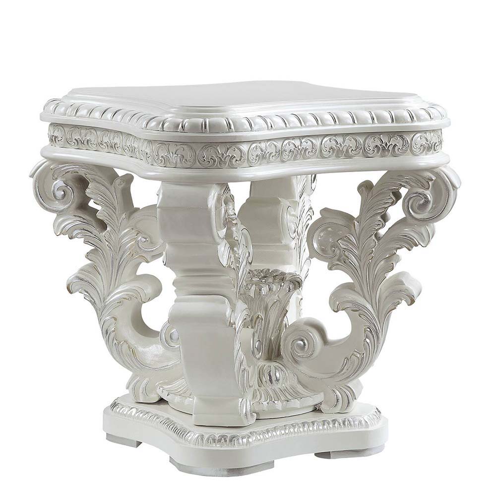 Vanaheim - End Table - Antique White Finish