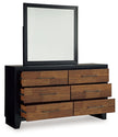 Kraeburn - Brown / Black - Dresser And Mirror