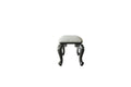 House - Delphine - Bench - Two Tone Ivory Fabric & Charcoal Finish