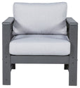 Amora - Charcoal Gray - Lounge Chair W/Cushion (Set of 2)