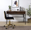 Verster - Desk - Oak & Black Finish