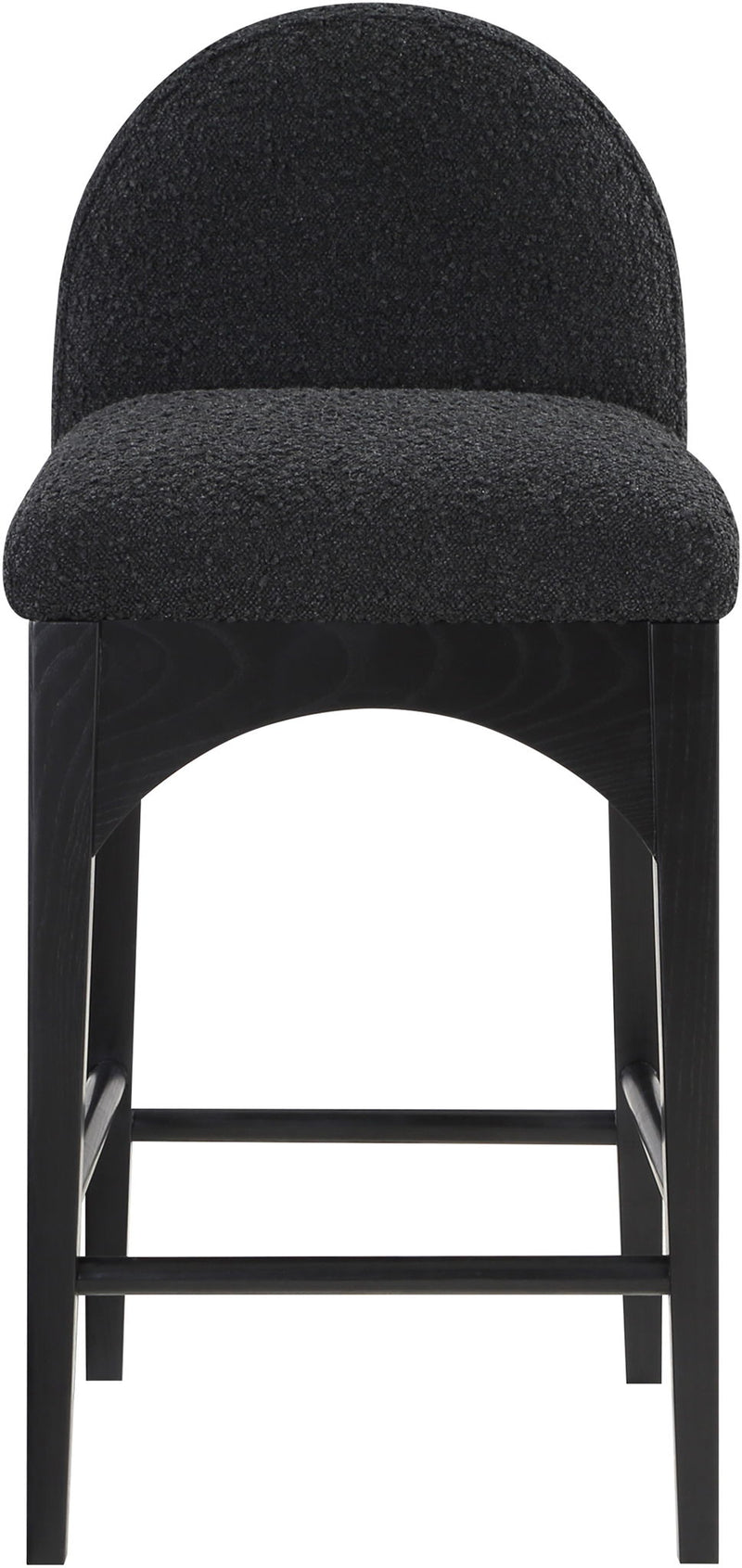 Waldorf - Boucle Stool With Black Legs