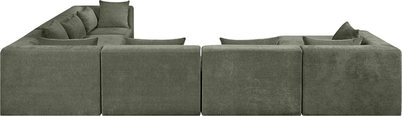 Stellar - 7 Piece Chenille Fabric Upholstered Modular Sectional