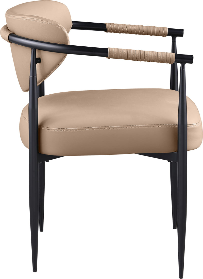 Virella - faux Leather Upholstered Dining Chair (Set of 2) - Black Base