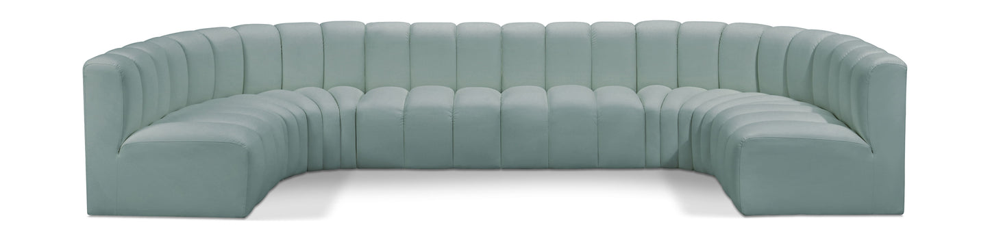 Arc - Faux Leather Modular U-Shaped Sectional