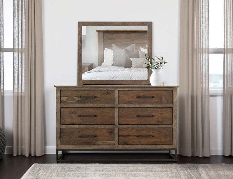 Natural Teca - Mirror - Brown