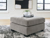 Lanelly - Oversized Accent Ottoman - Alloy