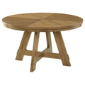 Danvers - Round Wood Dining Table - Brown Oak