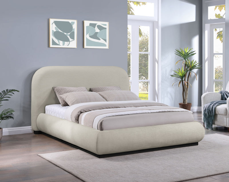 Vaughn - Chenille Bed With Black Base